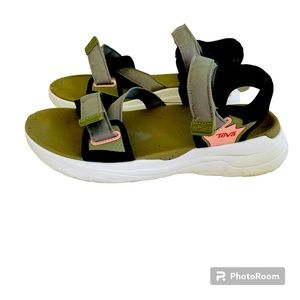 Teva Zymic Womens 9 Sandals Aloe Green Hiking Outdoor Casual - F27421L